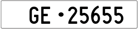 Truck License Plate